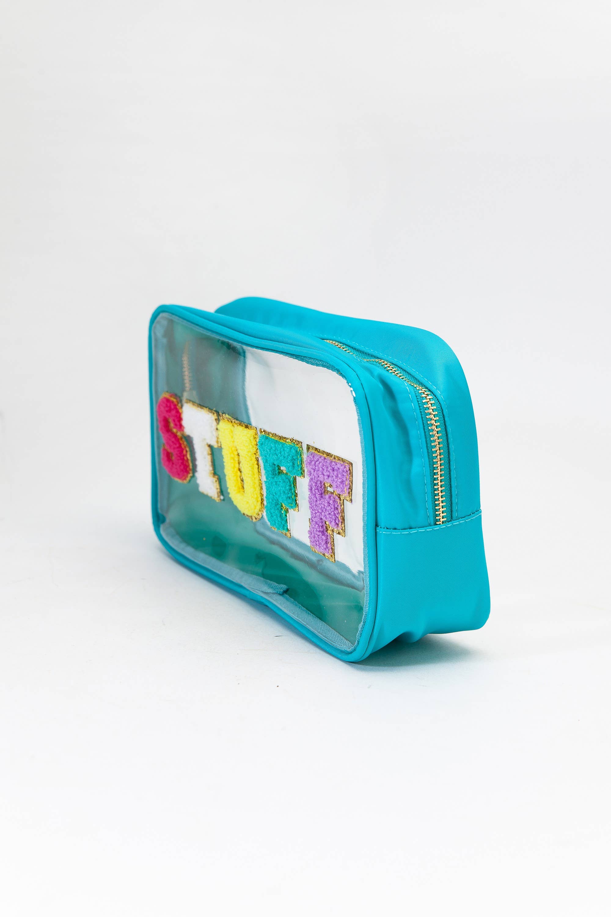 LARGE CLEAR STUFF TRAVEL COSMETIC MAKEUP POUCH